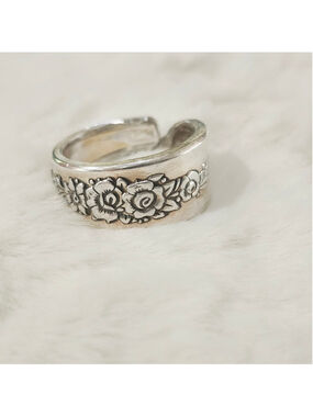 Silverwear Ring Size 9 ONEIDA silverplate ROYAL ROSE